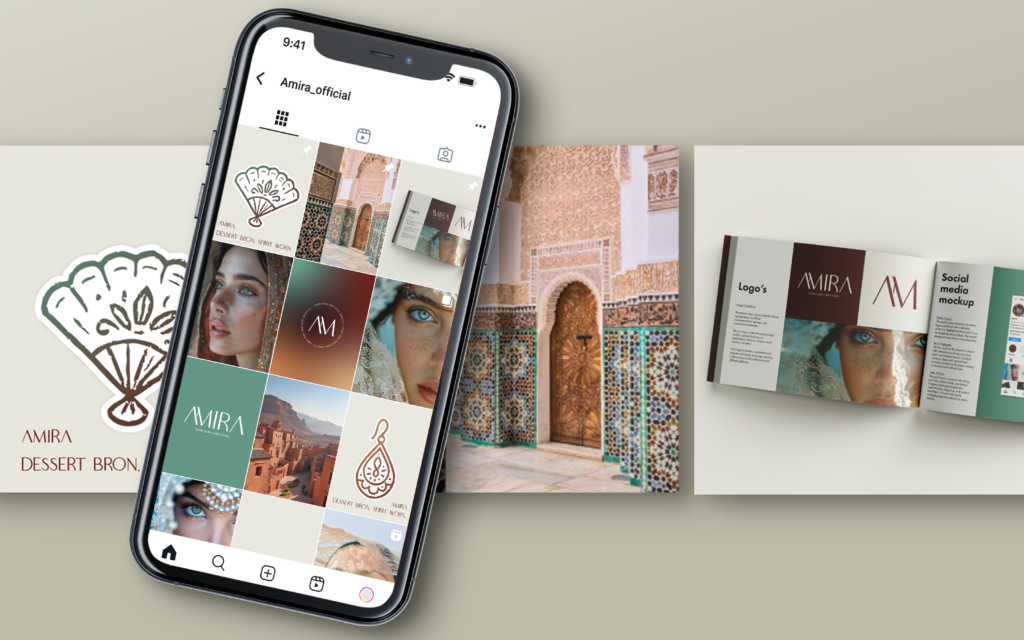 Amira branding webdesign social media graphicbyindy