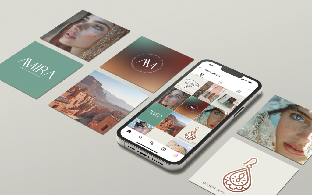 Amira branding webdesign social media graphicbyindy
