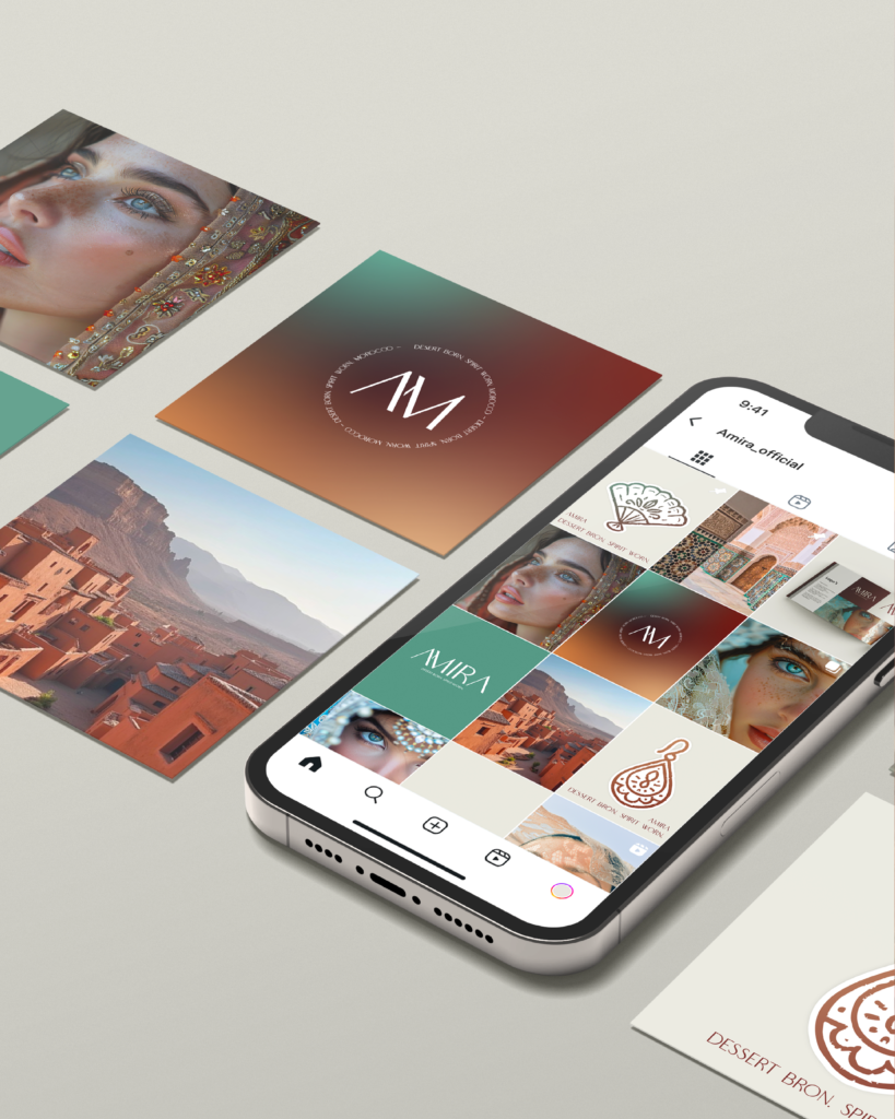 Amira branding webdesign social media graphicbyindy
