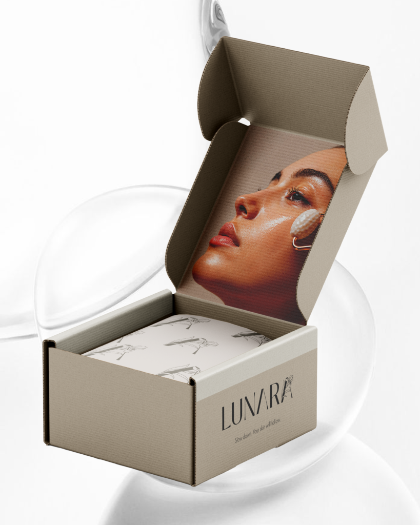 Lunara skin care branding
